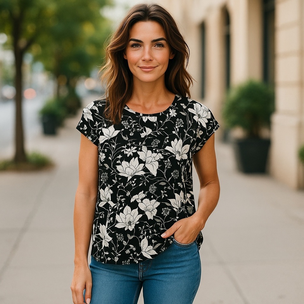 J. Crew Women’s Floral Blouse Size 00‎